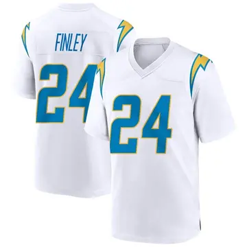 Men's AJ Finley Los Angeles Chargers Game White Jersey