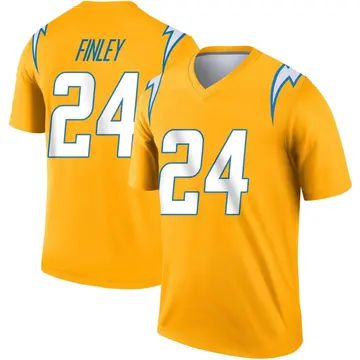 Men's AJ Finley Los Angeles Chargers Legend Gold Inverted Jersey