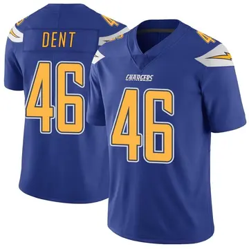 Men's Akeem Dent Los Angeles Chargers Limited Royal Color Rush Vapor Untouchable Jersey