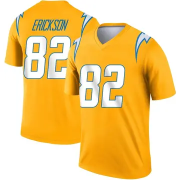 Men's Alex Erickson Los Angeles Chargers Legend Gold Inverted Jersey