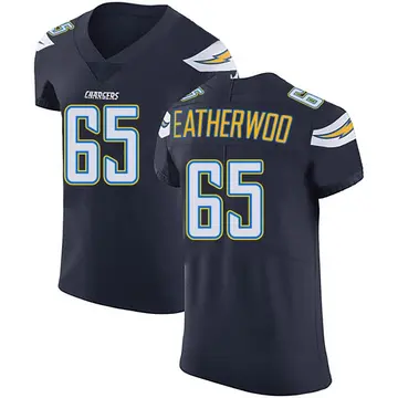 Men's Alex Leatherwood Los Angeles Chargers Elite Navy Blue Team Color Vapor Untouchable Jersey