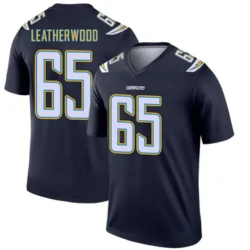 Men's Alex Leatherwood Los Angeles Chargers Legend Navy Jersey