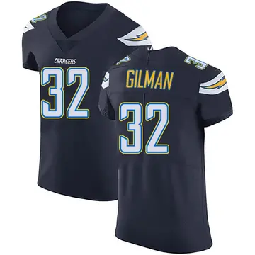 Men's Alohi Gilman Los Angeles Chargers Elite Navy Blue Team Color Vapor Untouchable Jersey