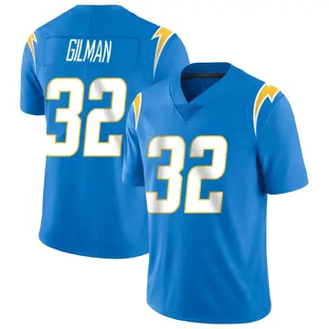 Men's Alohi Gilman Los Angeles Chargers Limited Blue Powder Vapor Untouchable Alternate Jersey