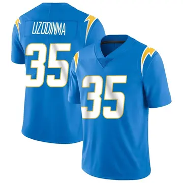 Men's Amechi Uzodinma Los Angeles Chargers Limited Blue Powder Vapor Untouchable Alternate Jersey