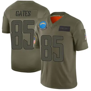 Men's Antonio Gates Los Angeles Chargers Limited Camo 2019 Salute to Service Jersey