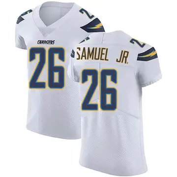 Fanatics Authentic Asante Samuel Jr. Los Angeles Chargers Game-Used #26 Navy Jersey vs. Seattle Seahawks on October 23 2022