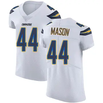 Men's Ben Mason Los Angeles Chargers Elite White Vapor Untouchable Jersey