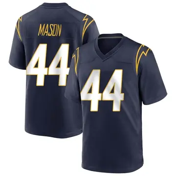 Men's Ben Mason Los Angeles Chargers Game Navy Team Color Jersey