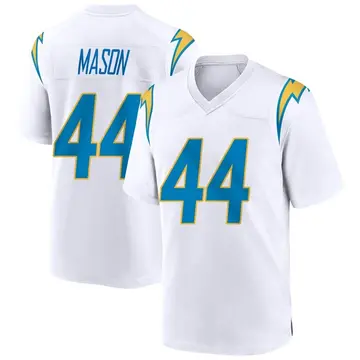 Men's Ben Mason Los Angeles Chargers Game White Jersey