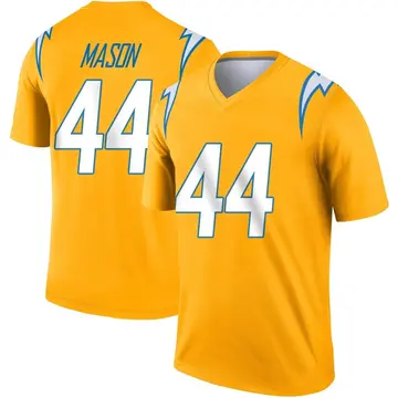 Men's Ben Mason Los Angeles Chargers Legend Gold Inverted Jersey