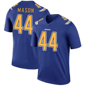 Men's Ben Mason Los Angeles Chargers Legend Royal Color Rush Jersey