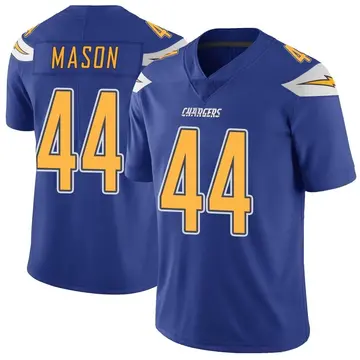 Men's Ben Mason Los Angeles Chargers Limited Royal Color Rush Vapor Untouchable Jersey