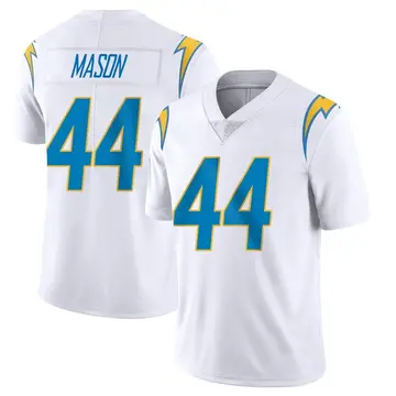 Men's Ben Mason Los Angeles Chargers Limited White Vapor Untouchable Jersey