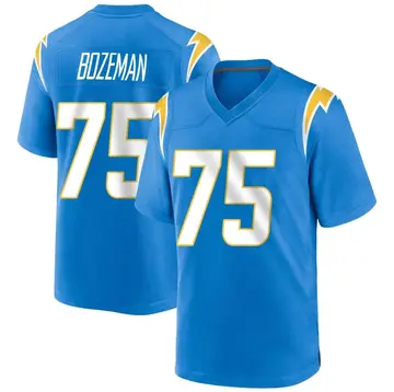 Men's Bradley Bozeman Los Angeles Chargers Game Blue Powder Alternate Jersey