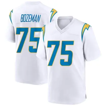 Men's Bradley Bozeman Los Angeles Chargers Game White Jersey