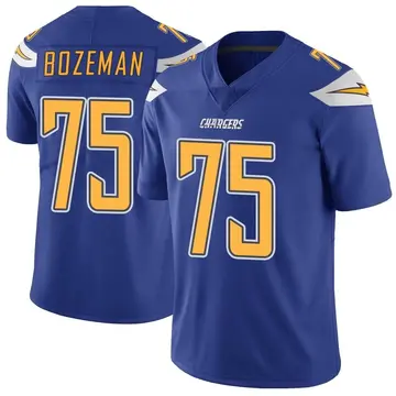 Men's Bradley Bozeman Los Angeles Chargers Limited Royal Color Rush Vapor Untouchable Jersey