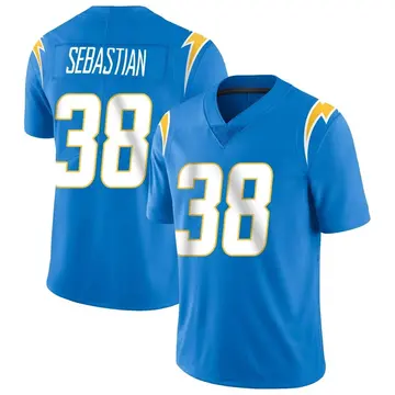 Men's Brandon Sebastian Los Angeles Chargers Limited Blue Powder Vapor Untouchable Alternate Jersey