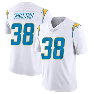 Men's Brandon Sebastian Los Angeles Chargers Limited White Vapor Untouchable Jersey