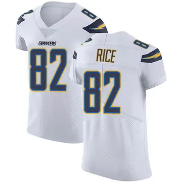 Men's Brenden Rice Los Angeles Chargers Elite White Vapor Untouchable Jersey