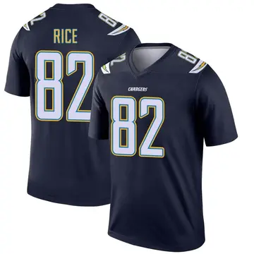 Men's Brenden Rice Los Angeles Chargers Legend Navy Jersey