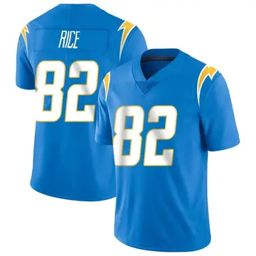 Men's Brenden Rice Los Angeles Chargers Limited Blue Powder Vapor Untouchable Alternate Jersey