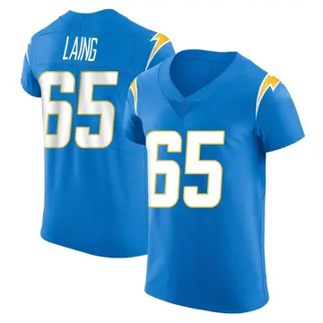 Men's Brent Laing Los Angeles Chargers Elite Blue Alternate Vapor Untouchable Jersey