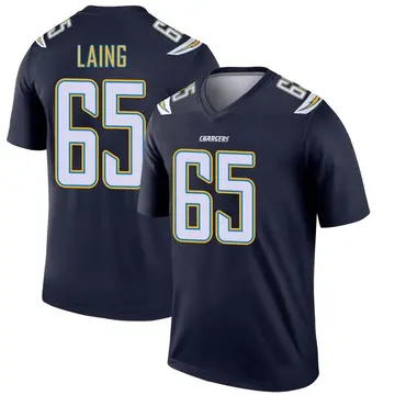 Men's Brent Laing Los Angeles Chargers Legend Navy Jersey