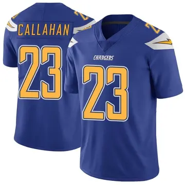 Men's Bryce Callahan Los Angeles Chargers Limited Royal Color Rush Vapor Untouchable Jersey