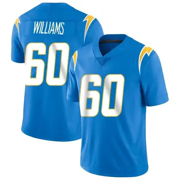 Men's Bucky Williams Los Angeles Chargers Limited Blue Powder Vapor Untouchable Alternate Jersey