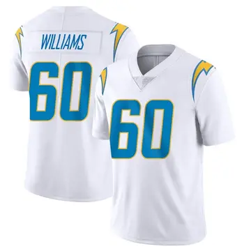 Men's Bucky Williams Los Angeles Chargers Limited White Vapor Untouchable Jersey