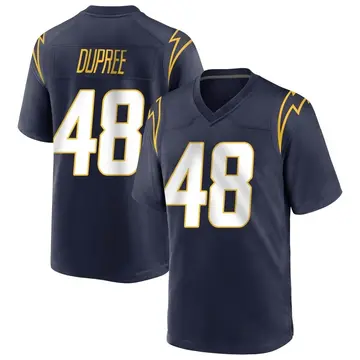 Men's Bud Dupree Los Angeles Chargers Game Navy Team Color Jersey