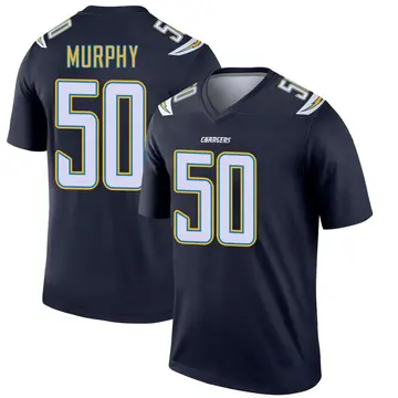 Men's Caleb Murphy Los Angeles Chargers Legend Navy Jersey