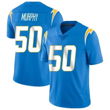 Men's Caleb Murphy Los Angeles Chargers Limited Blue Powder Vapor Untouchable Alternate Jersey