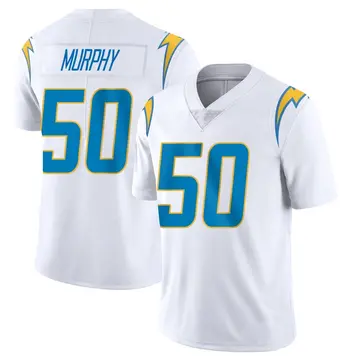 Men's Caleb Murphy Los Angeles Chargers Limited White Vapor Untouchable Jersey