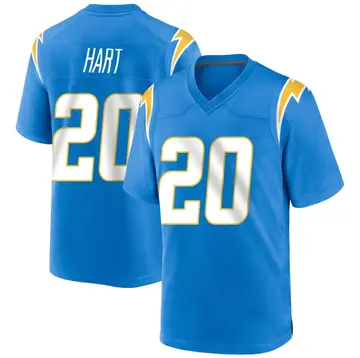 Men's Cam Hart Los Angeles Chargers Game Blue Powder Alternate Jersey