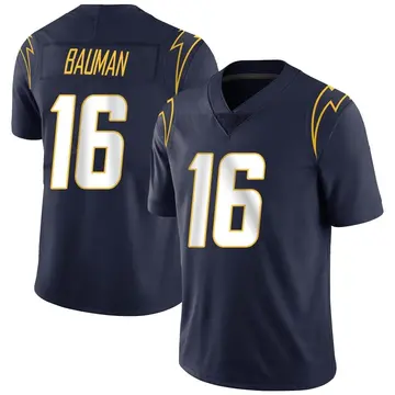 Men's Casey Bauman Los Angeles Chargers Limited Navy Team Color Vapor Untouchable Jersey