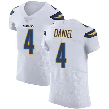 Men's Chase Daniel Los Angeles Chargers Elite White Vapor Untouchable Jersey