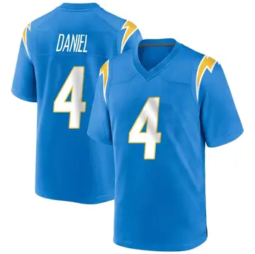 Men's Chase Daniel Los Angeles Chargers Game Blue Powder Alternate Jersey