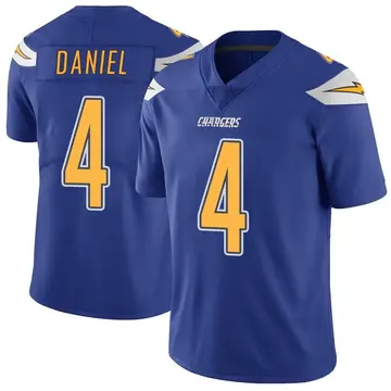 Men's Chase Daniel Los Angeles Chargers Limited Royal Color Rush Vapor Untouchable Jersey