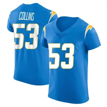 Men's Chris Collins Los Angeles Chargers Elite Blue Alternate Vapor Untouchable Jersey