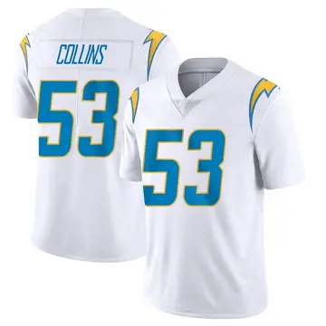 Men's Chris Collins Los Angeles Chargers Limited White Vapor Untouchable Jersey