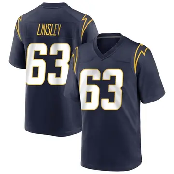 Men's Corey Linsley Los Angeles Chargers Game Navy Team Color Jersey