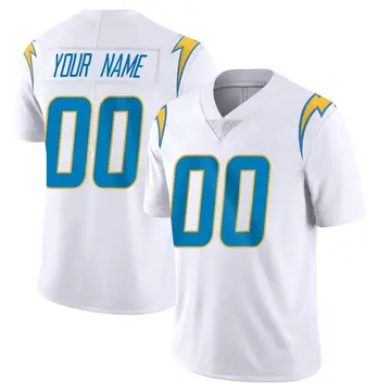 Men's Custom Los Angeles Chargers Limited White Vapor Untouchable Jersey