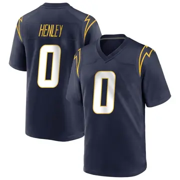 Men's Daiyan Henley Los Angeles Chargers Game Navy Team Color Jersey