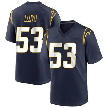 Men's Damon Lloyd Los Angeles Chargers Game Navy Team Color Jersey