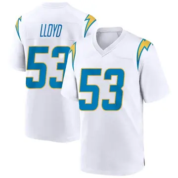 Men's Damon Lloyd Los Angeles Chargers Game White Jersey