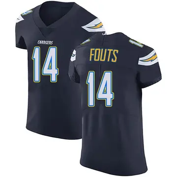 Men's Dan Fouts Los Angeles Chargers Elite Navy Blue Team Color Vapor Untouchable Jersey