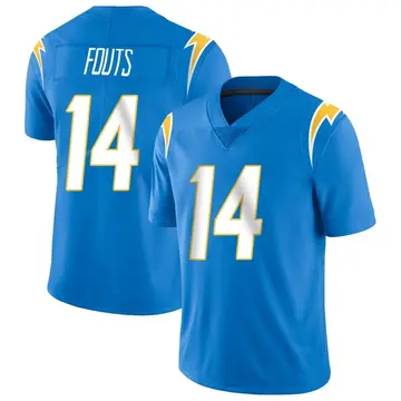 Men's Dan Fouts Los Angeles Chargers Limited Blue Powder Vapor Untouchable Alternate Jersey