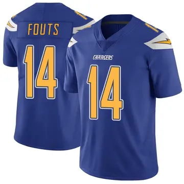 Men's Dan Fouts Los Angeles Chargers Limited Royal Color Rush Vapor Untouchable Jersey